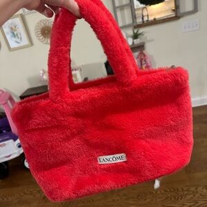 Laconia Red Faux Fur Purse